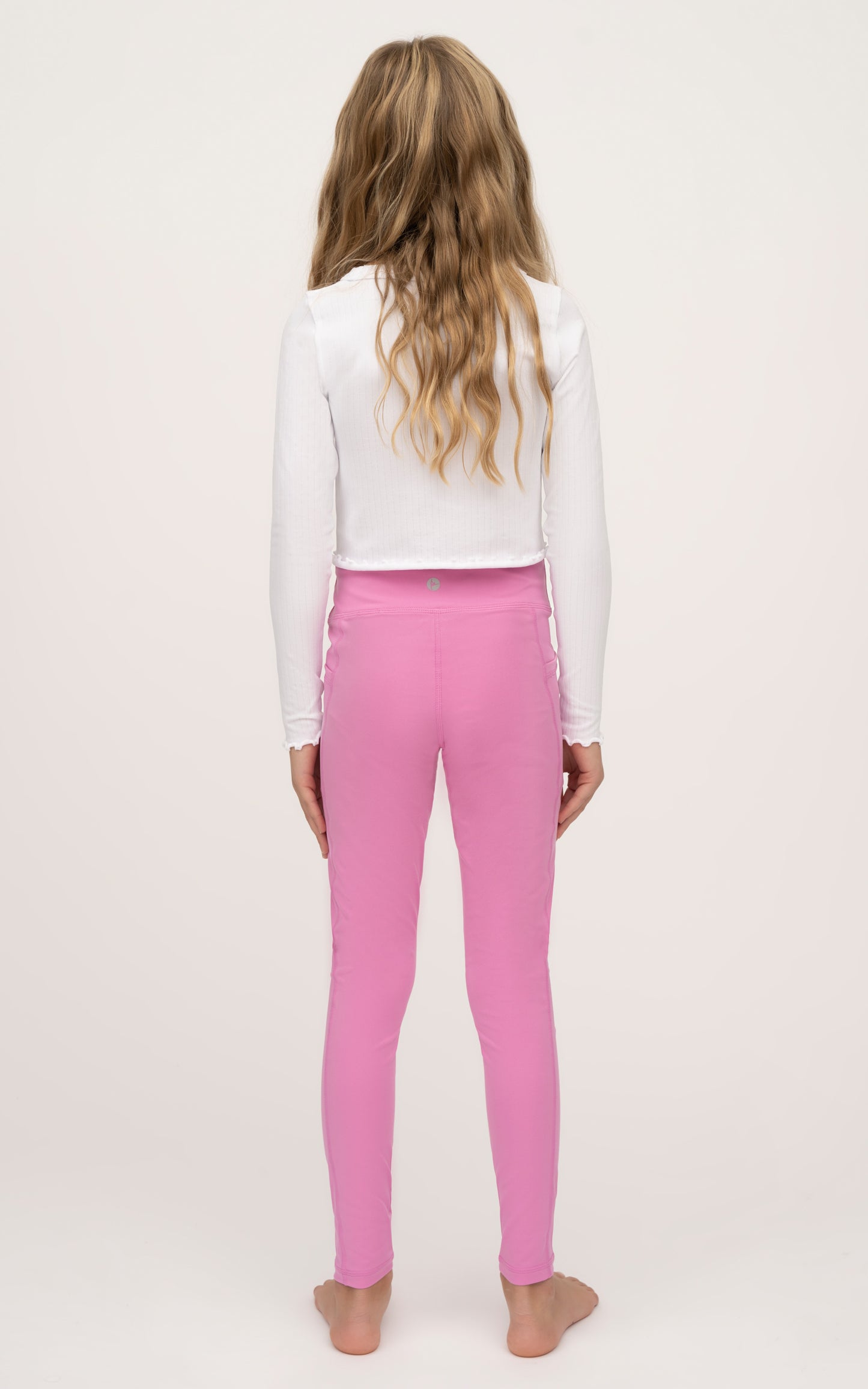 Side Pocket Leggings - Pink back