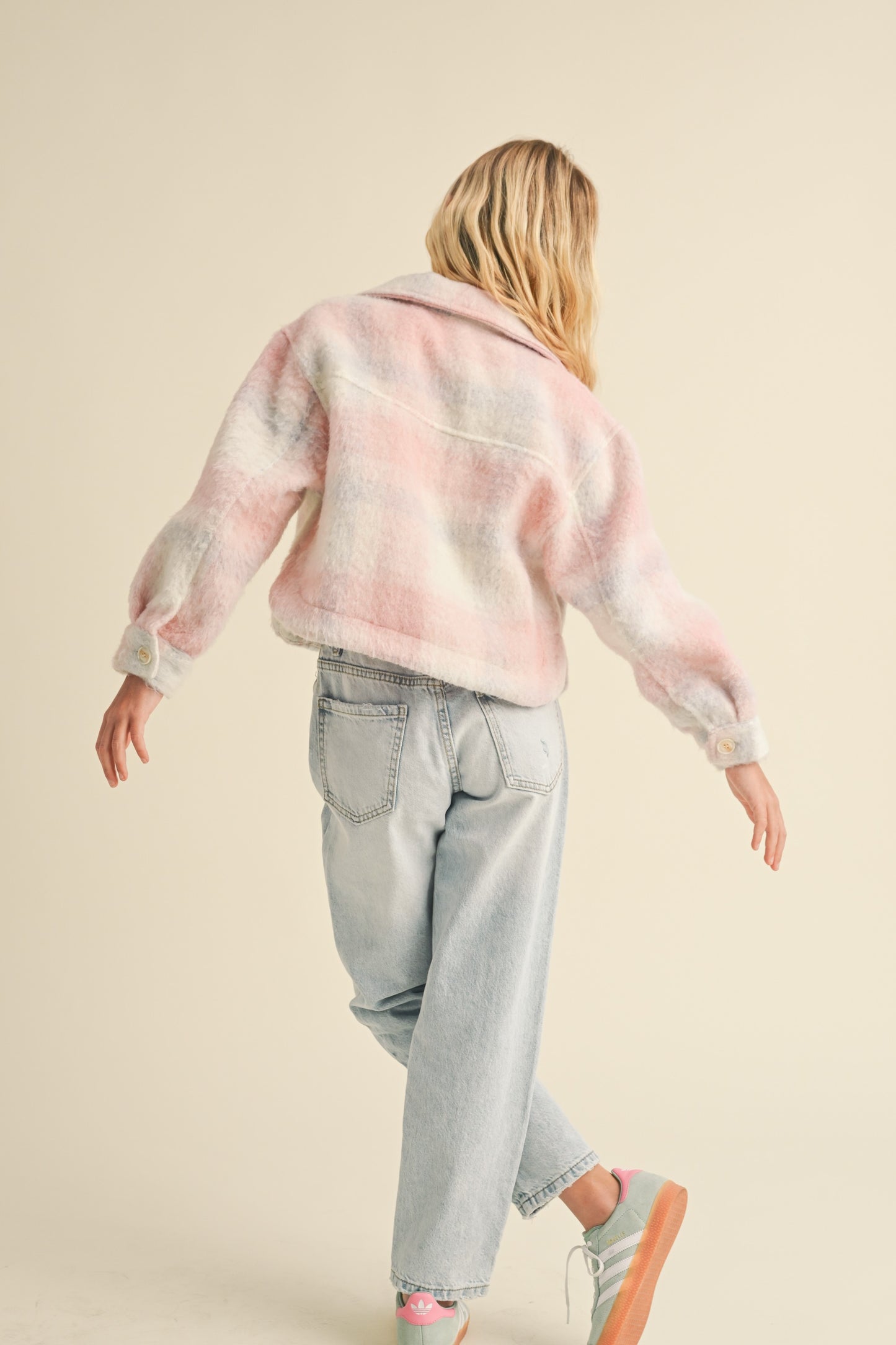 Cropped Cotton Candy Jacket back