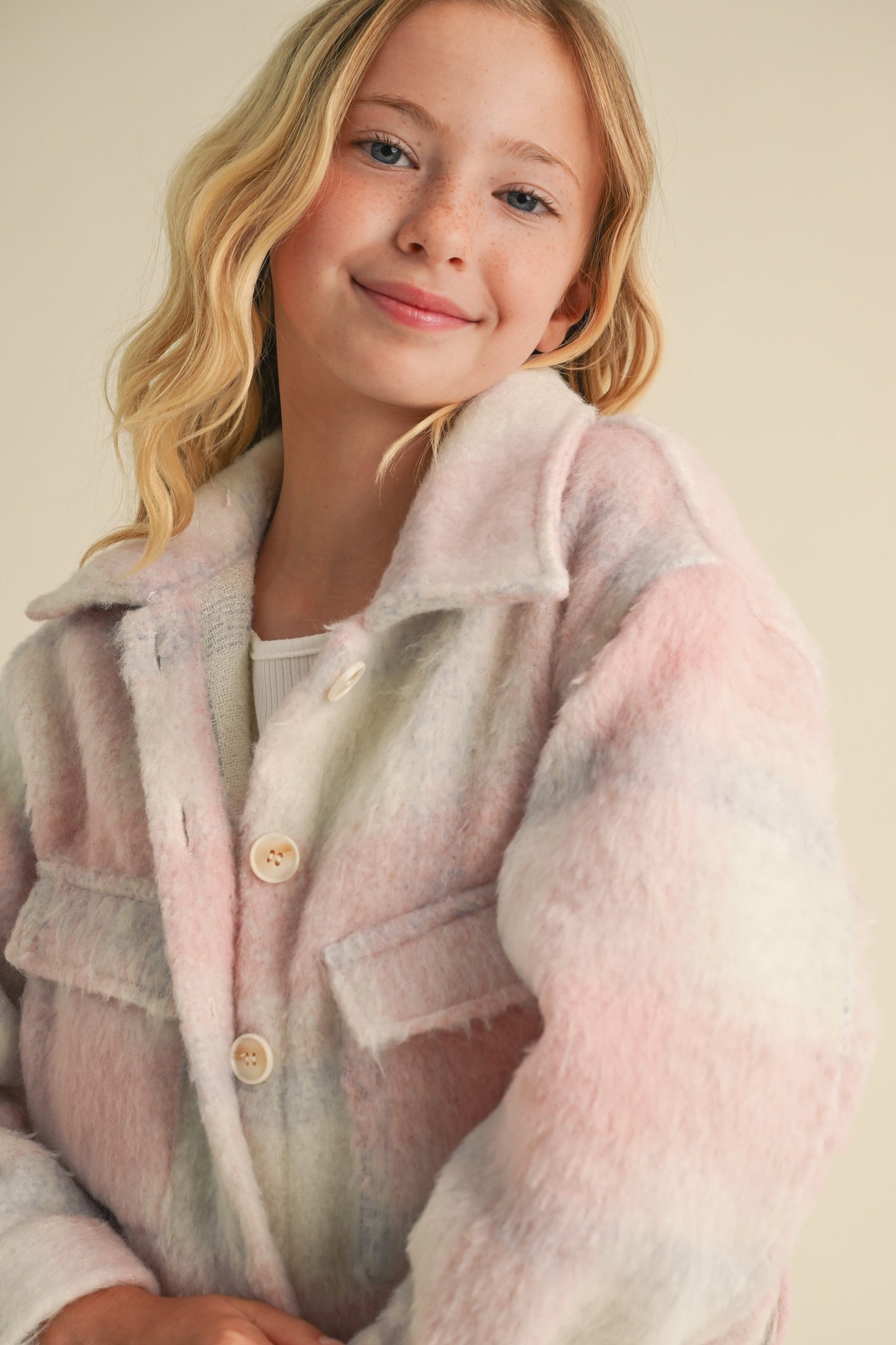 Cropped Cotton Candy Jacket close