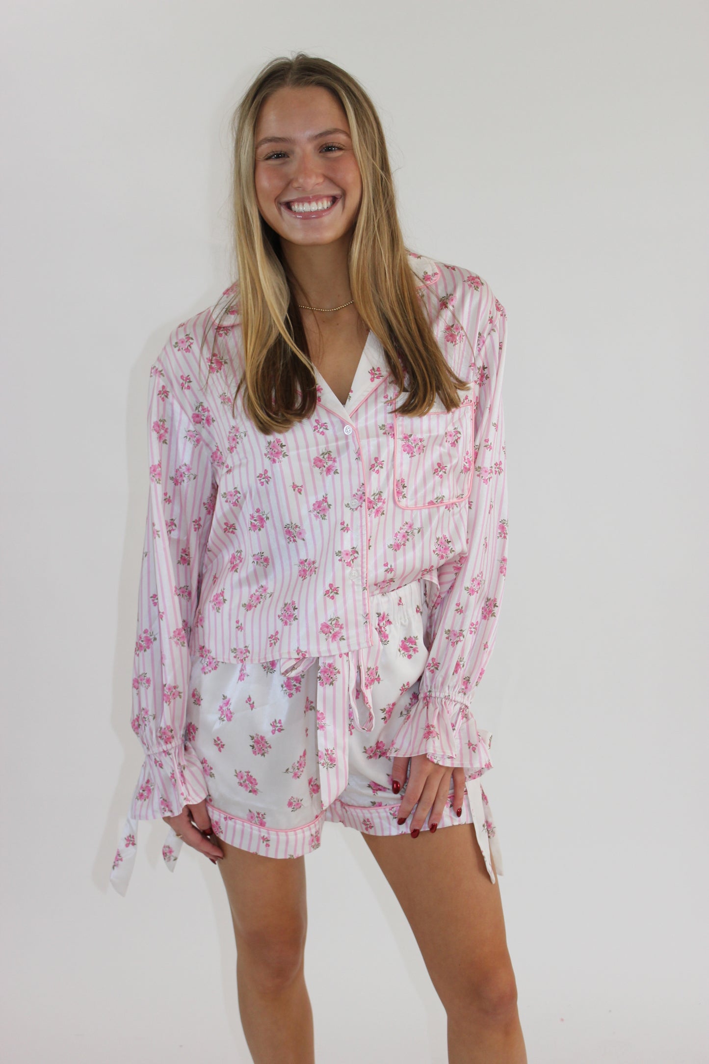 Chase Your Dreams Satin Pajama Set Style