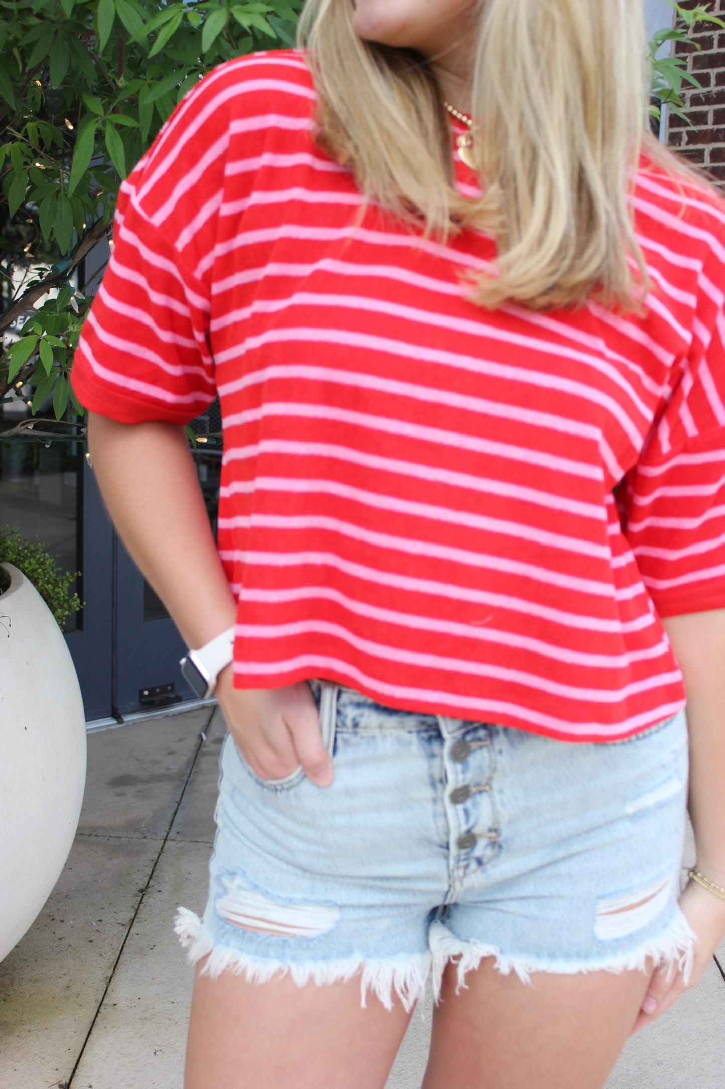 relaxed-fit-striped-tee-and-distressed-denim-shorts.jpg