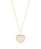 Pearl Heart Pendant Necklace