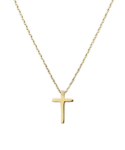 "Faith & Grace" Minimalist Gold Cross Necklace