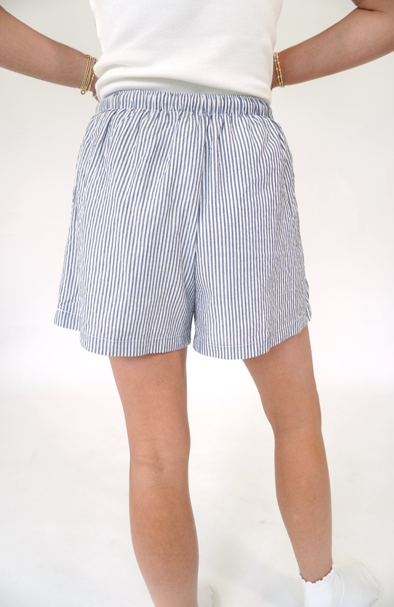Avery Nautical Boxer Shorts - Navy / White - Anderson Ave boutique