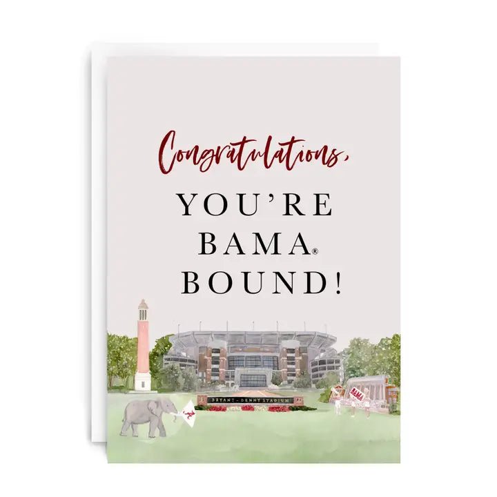 Bama Bound Graduation Card - Anderson Ave boutique