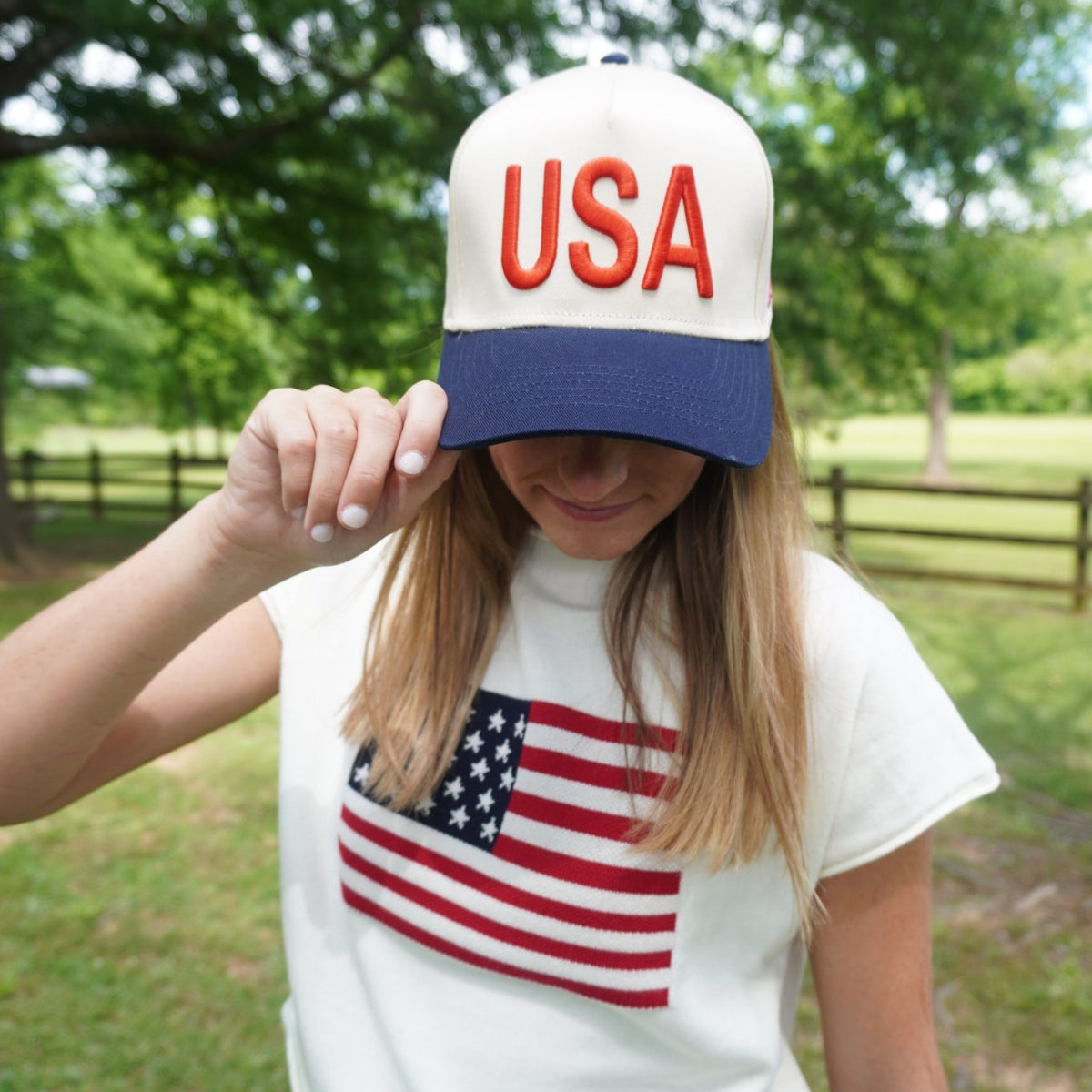 Vintage 1976 Era Patriotic Red White Blue Hat 25 Count Patriotic Party Red, White & Blue Hi-Hat | Beistle  main image 3