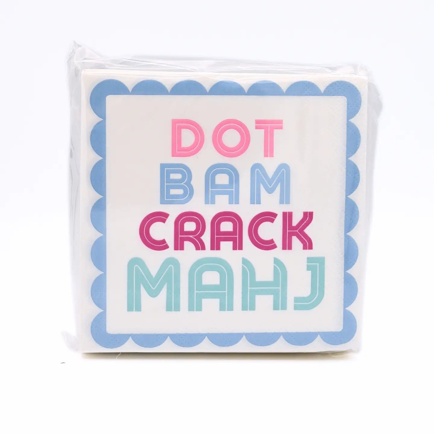 Dot Bam Crack Mahj Cocktail Napkins - Anderson Ave boutique