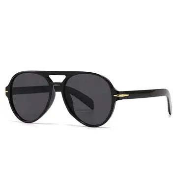 Shadow Aviator Blackout Sunglasses - Black