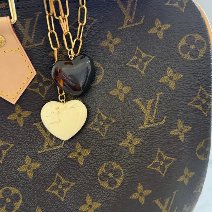 Harlow Gold Heart Pendant Necklace – Adjustable Charm Necklace - Anderson Ave boutique