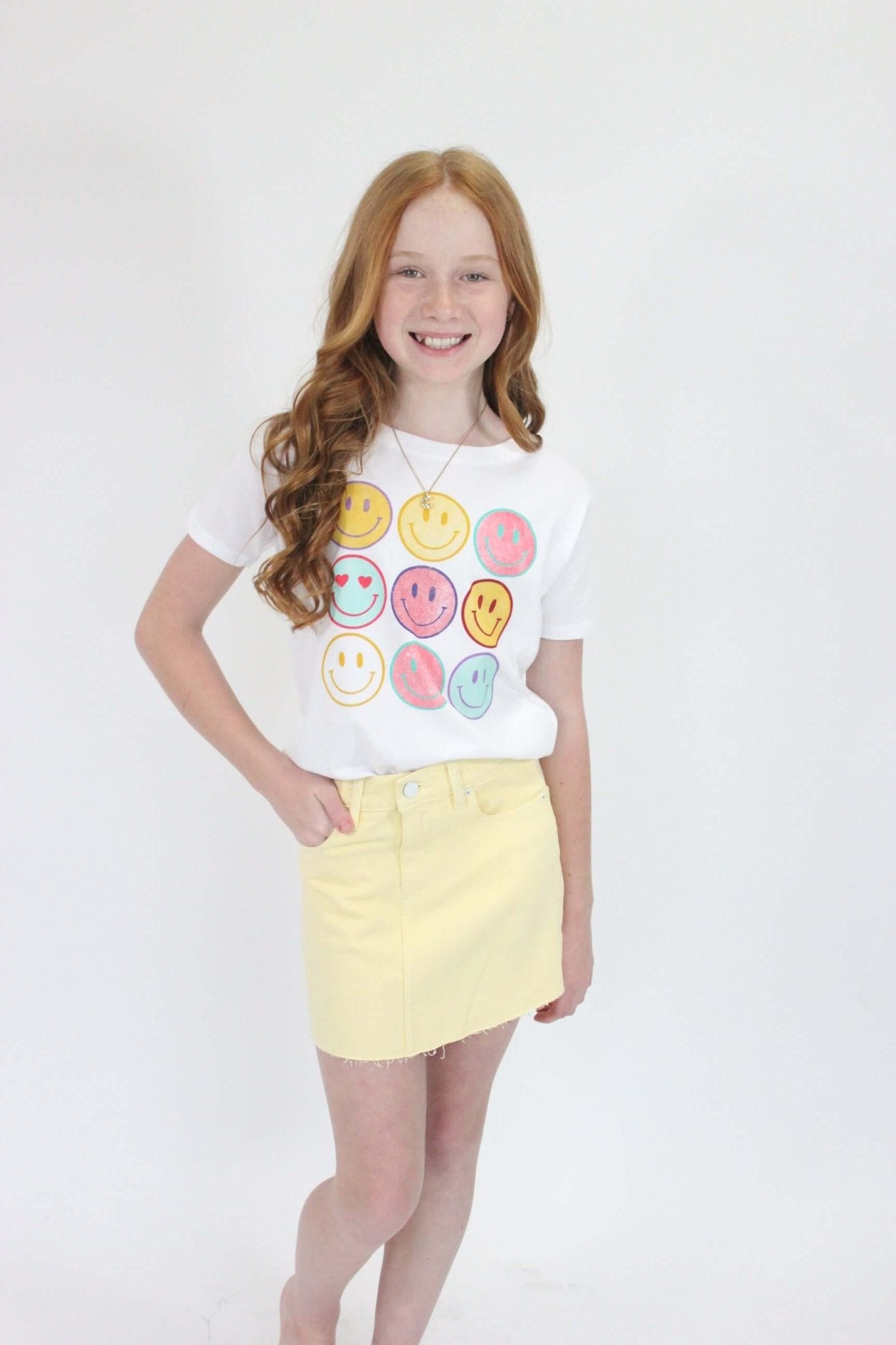 Jenny Mini Skort - Yellow - Anderson Ave boutique