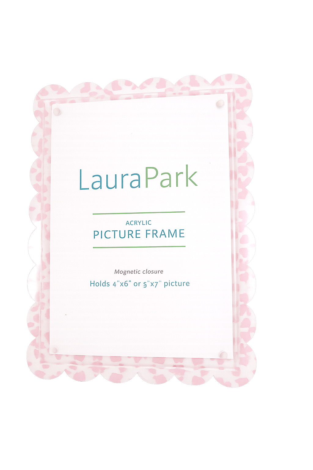 Laura Park Chintz Rose Scalloped Acrylic Magnetic Picture Frame - Anderson Ave boutique