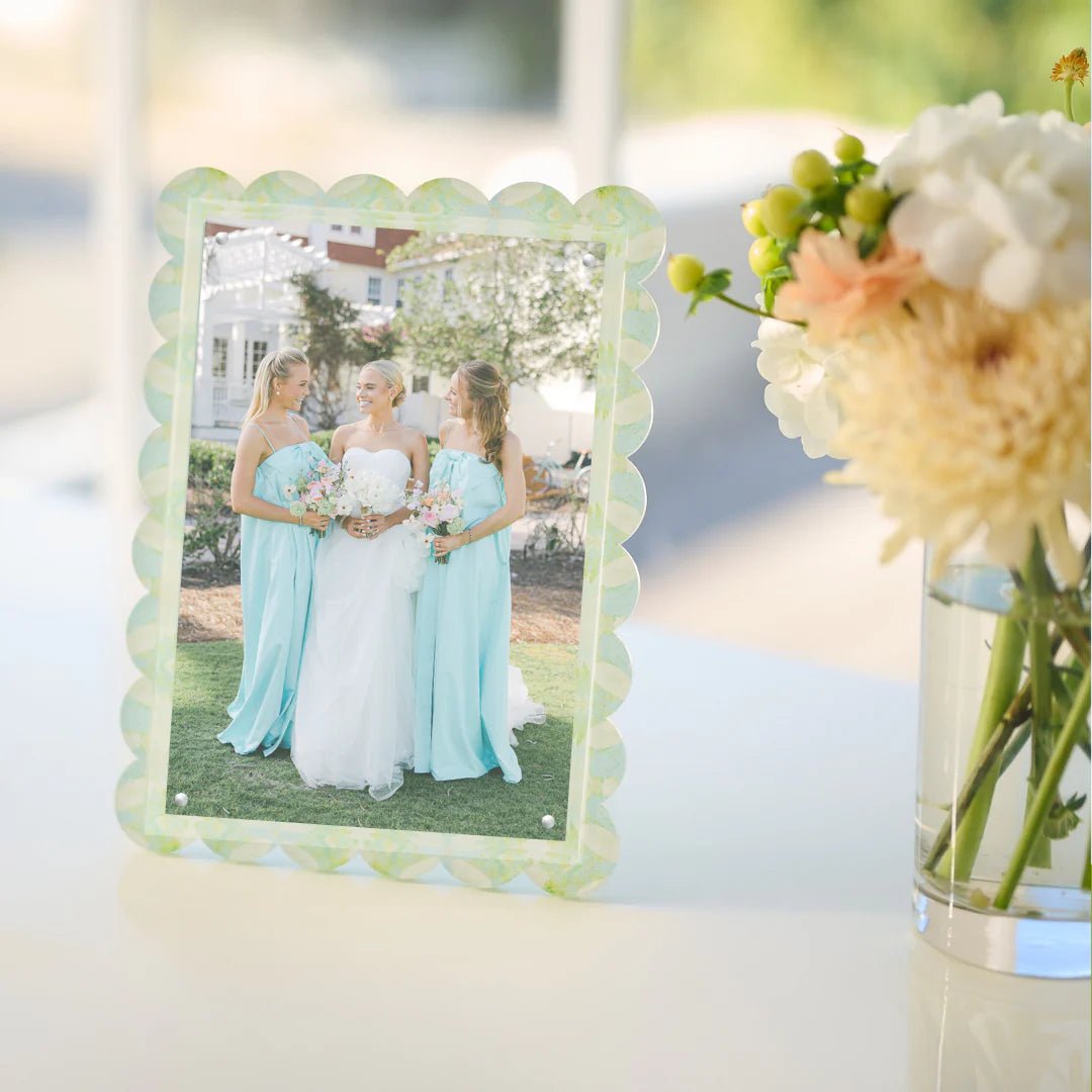 Laura Park Elephant Falls Scalloped Picture Frame - Anderson Ave boutique