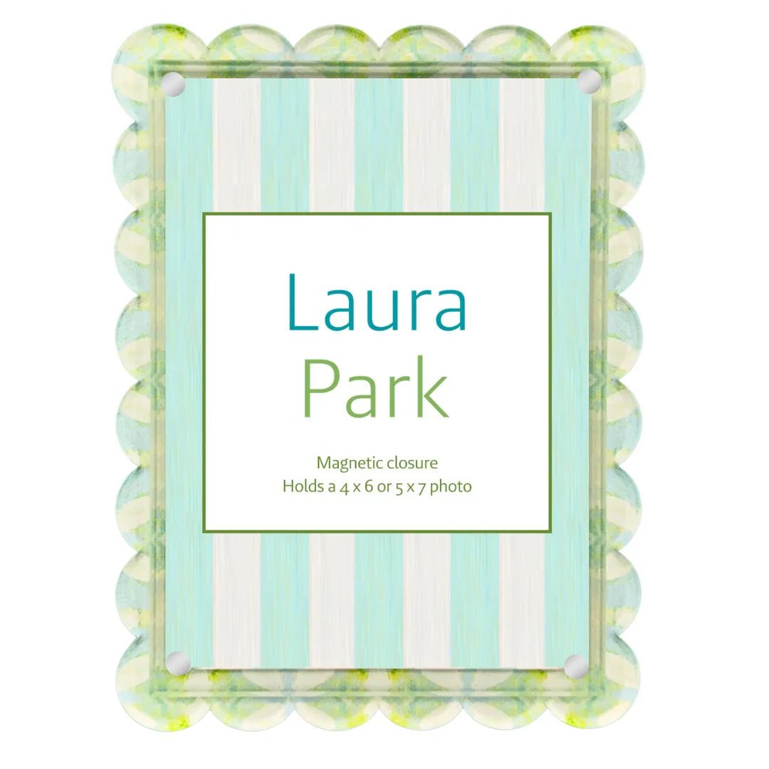 Laura Park Elephant Falls Scalloped Picture Frame - Anderson Ave boutique