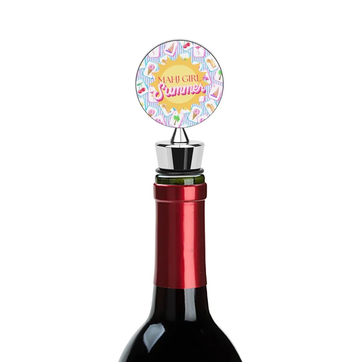 Mahj Girl Summer Wine Bottle Stopper - Anderson Ave boutique