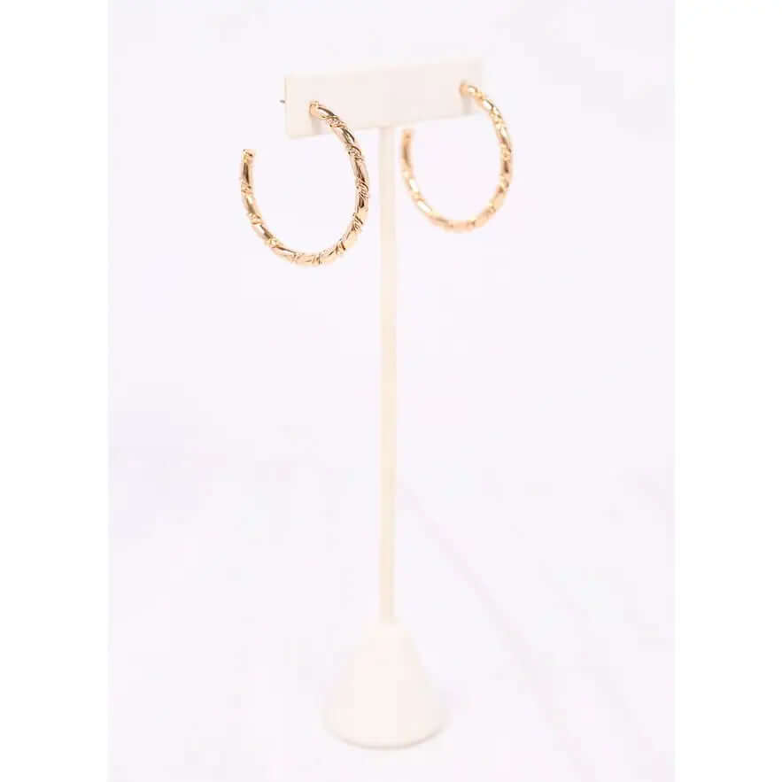 Mette Twisted Hoop Earring Gold - Anderson Ave boutique