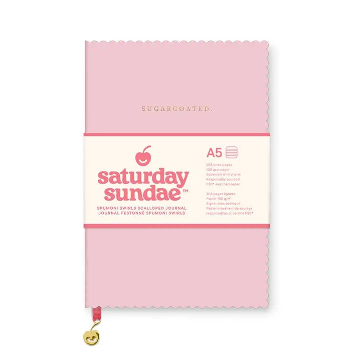 Saturday Sundae Scalloped Journal - Anderson Ave boutique