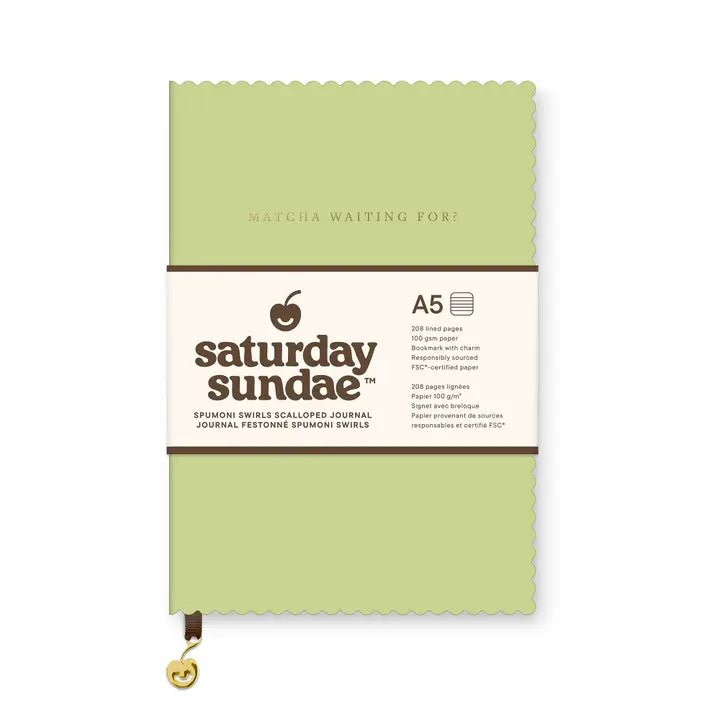 Saturday Sundae Scalloped Journal - Anderson Ave boutique