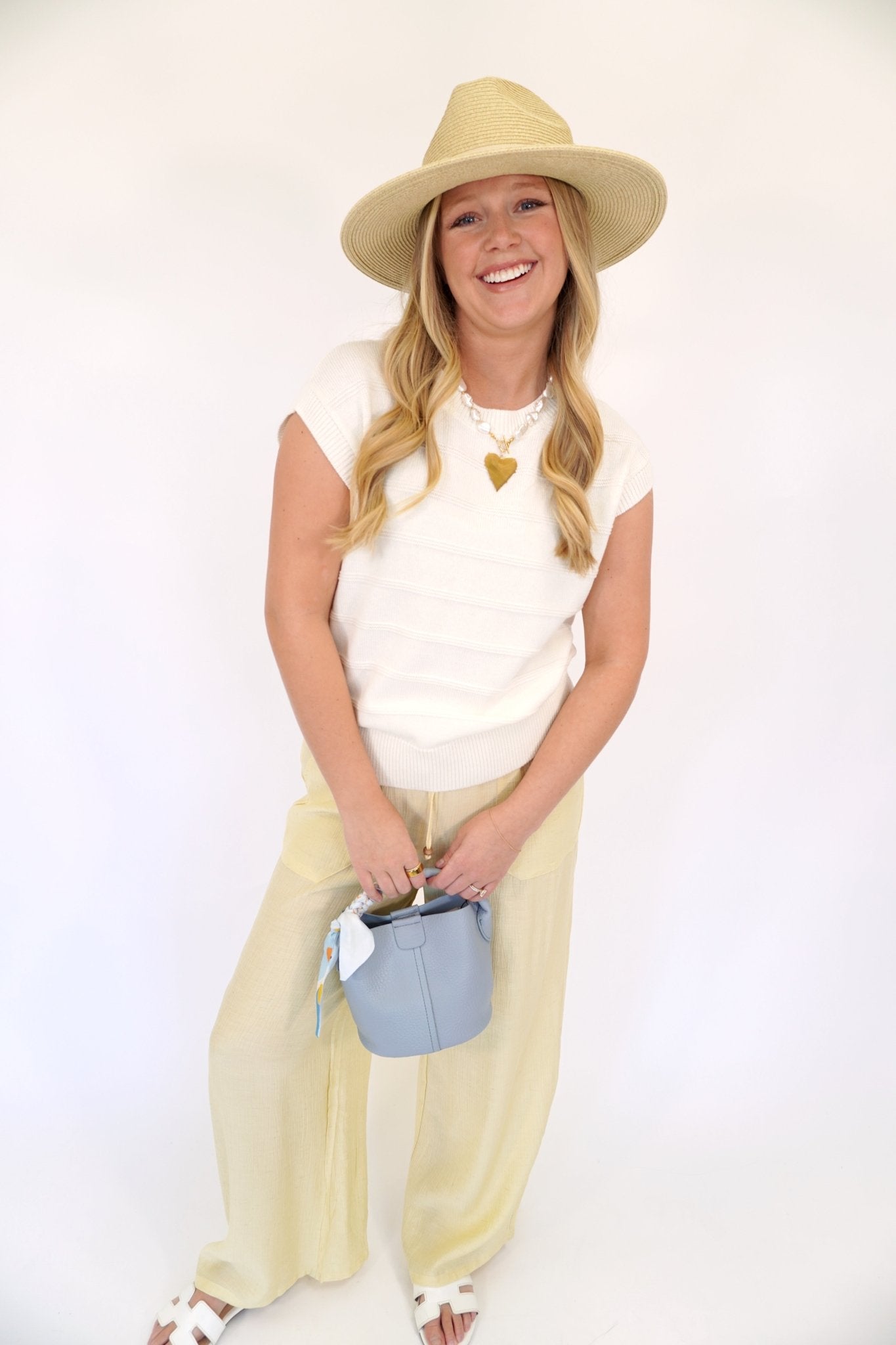 Sunny Breeze Wide - Leg Woven Pants – Butter Yellow - Anderson Ave boutique