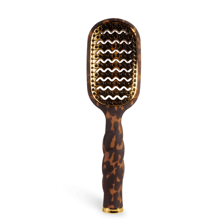 Teleties Vented Hair Brush - Tortoise - Anderson Ave boutique