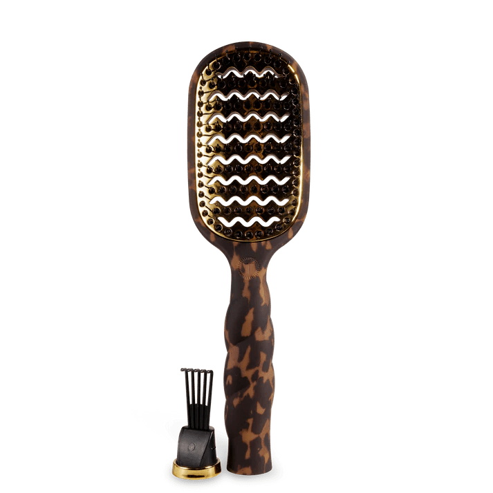 Teleties Vented Hair Brush - Tortoise - Anderson Ave boutique