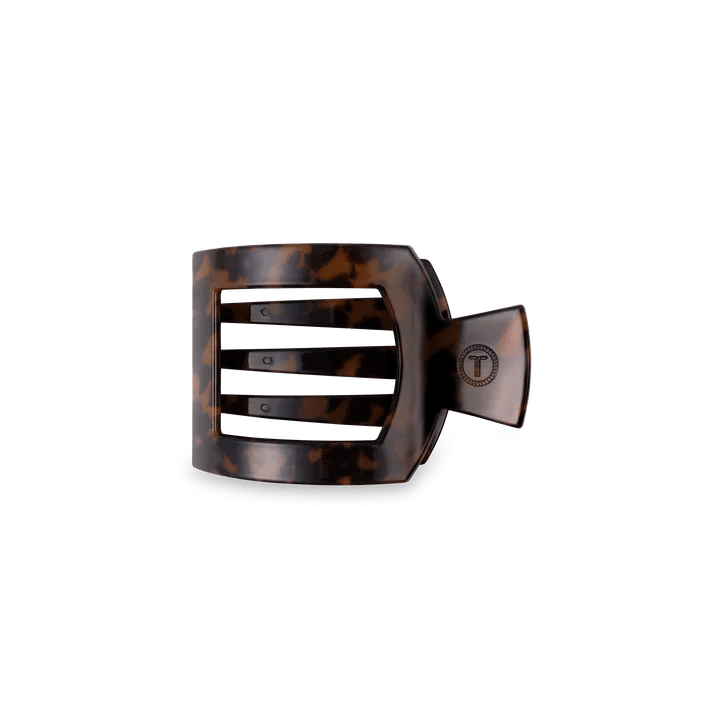 Tortoise Small Flat Square Hair Clip - Anderson Ave boutique