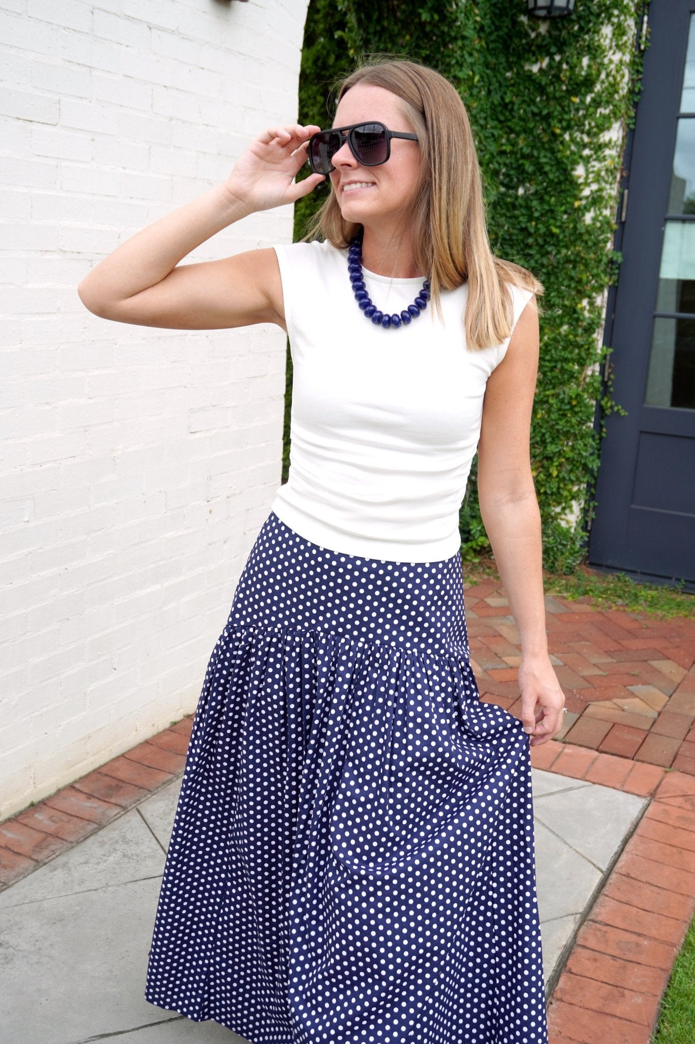 White Ruched Waist Cap Sleeve Top - Anderson Ave boutique