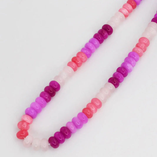 Chunky Pink Gemstone Necklace