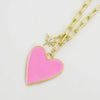 Heart / Star Necklace - Pink details