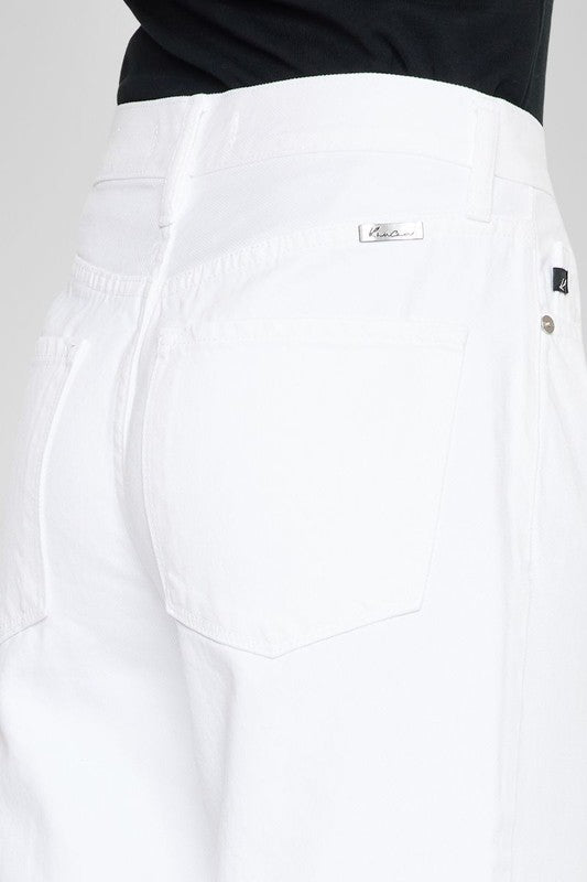 KanCan White High Rise wide leg Jeans