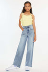 High Rise Slim Wide Leg Jeans