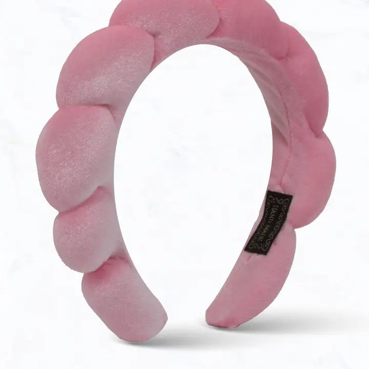 Velvet Get Ready with me Headband -Pink