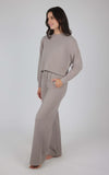 Scuba Ribbed Set - Mocha side