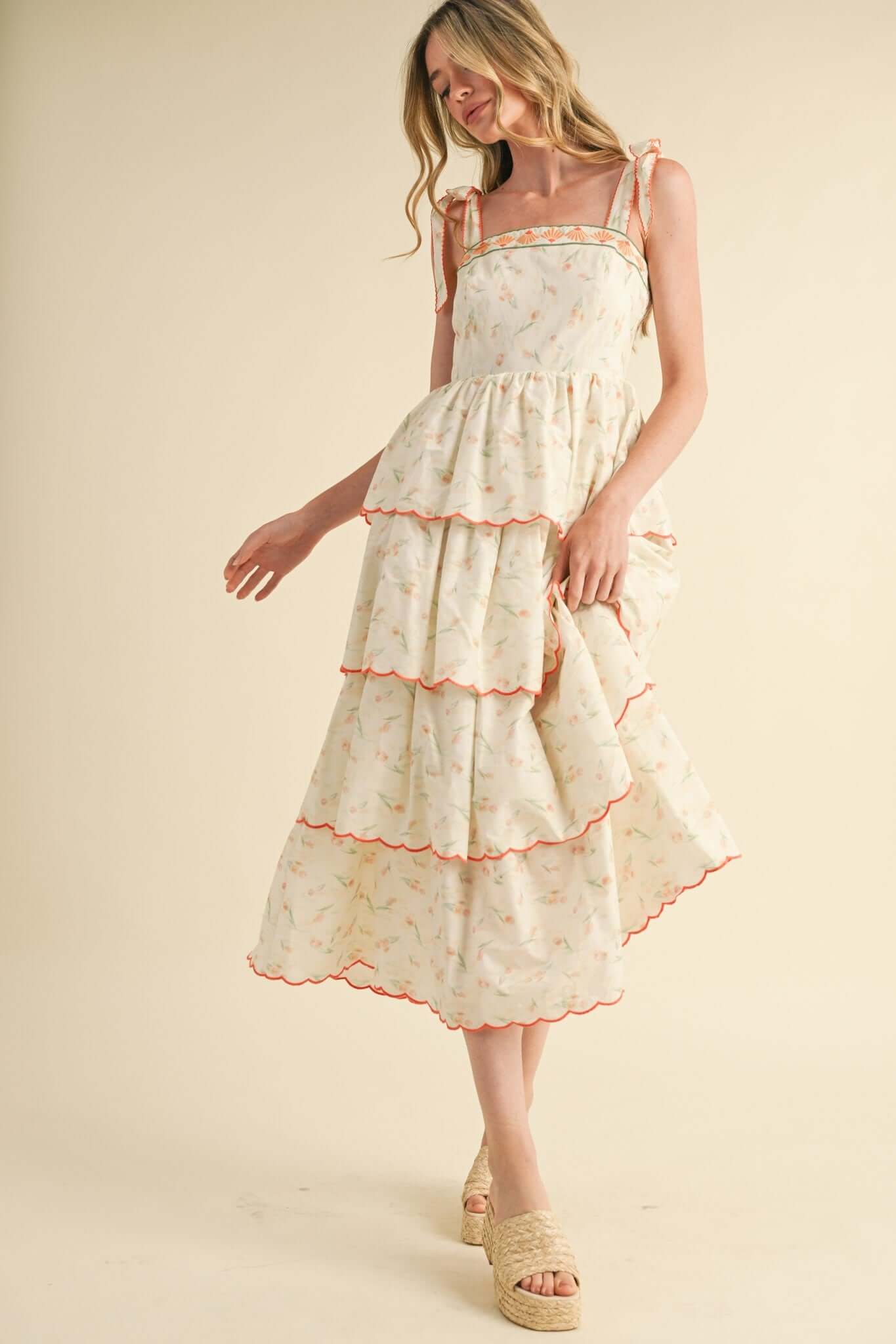 The Sunlit Stroll Midi Dress