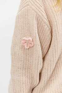3D Crochet Flower Cardigan Sweater - Anderson Ave boutique