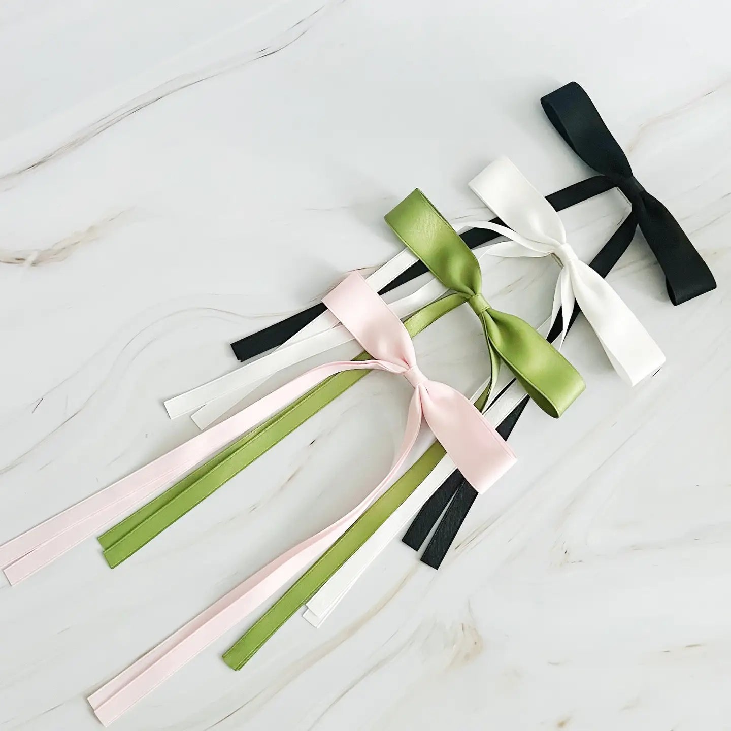 Ballerina Slim Bow Hair Clip  - Pink