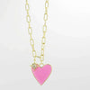 Heart / Star Necklace - Pink