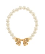 Pearl bow Braclete 