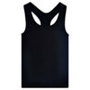 Black Ribbed Racerback Tank Top