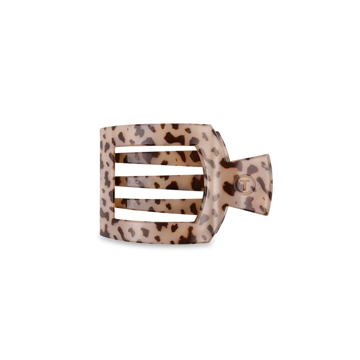Blonde Tortoise Small Flat Square Hair Clip