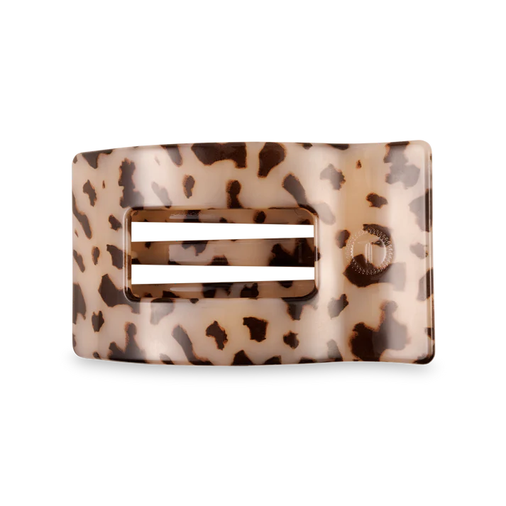 Blonde Tortoise Medium Flat Rectangle Hair Clip