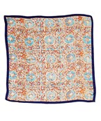 Game Day Glow Silk Scarf -Navy