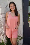 BreezeLite Beach Cover-Up /Romper – Coral