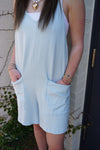BreezeLite Beach Cover-Up / Romper – Baby Blue