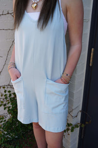 BreezeLite Beach Cover-Up / Romper – Baby Blue