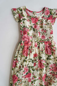 Rosalie Garden Party Dress – Floral Ruffle Tween Girl Dress