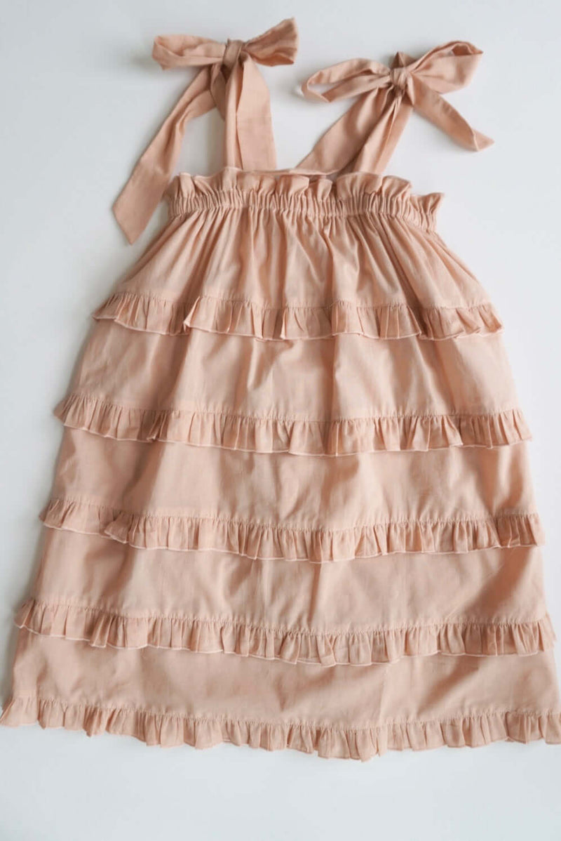 Peachy Ruffle Daydream Dress