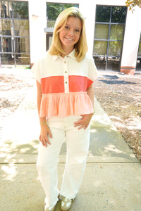 coral-and-cream-button-top