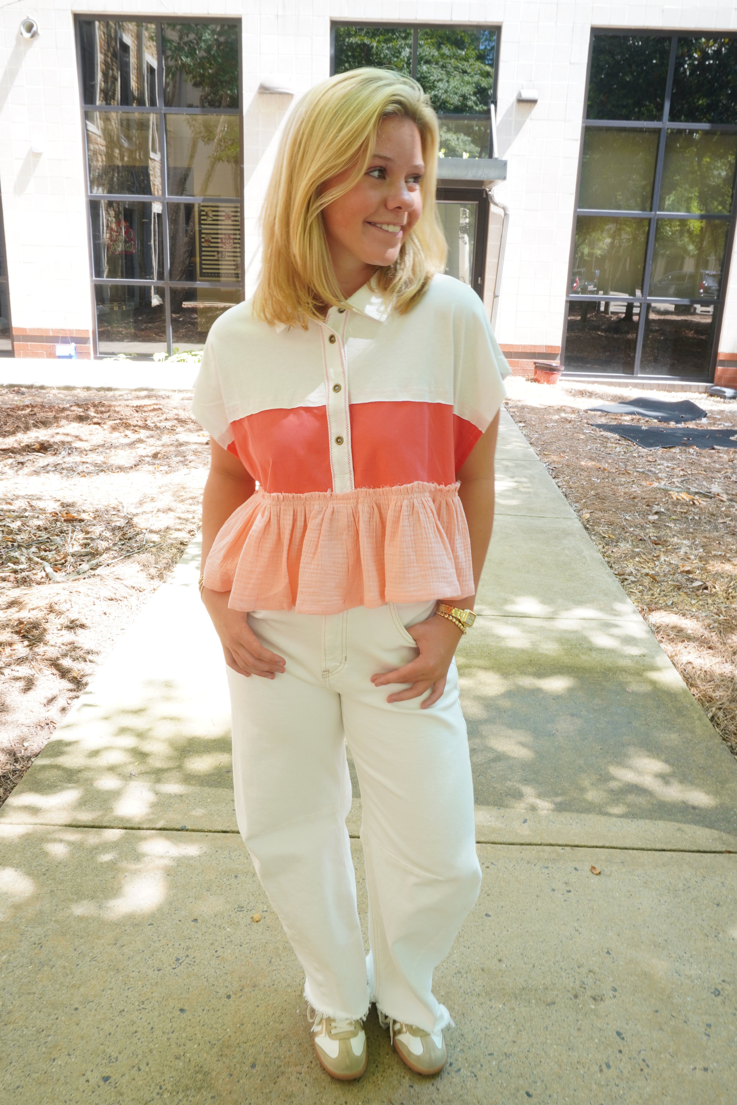ruffle-hem-polo-style-top