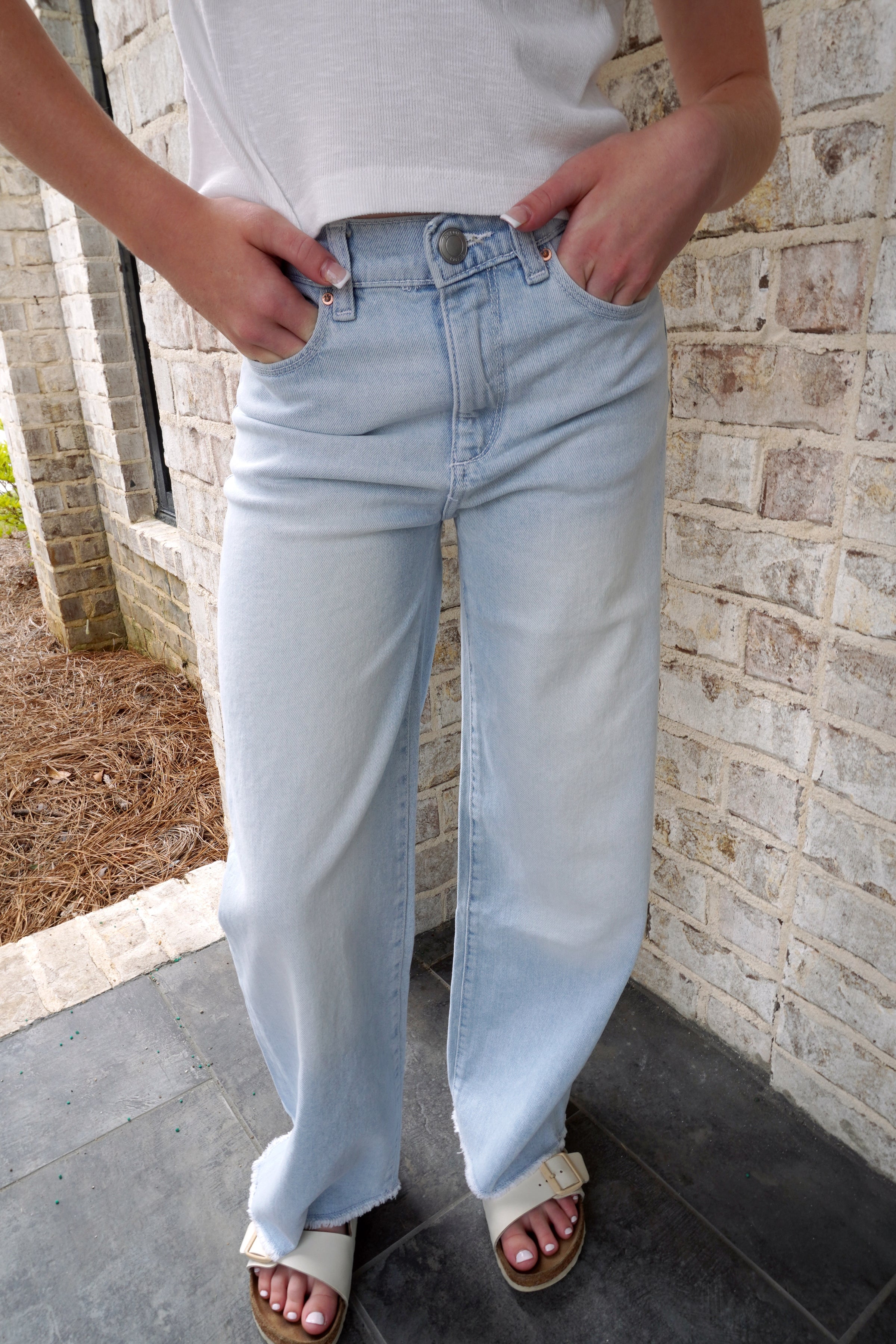 Lilly Wide Leg Jeans Light Wash
