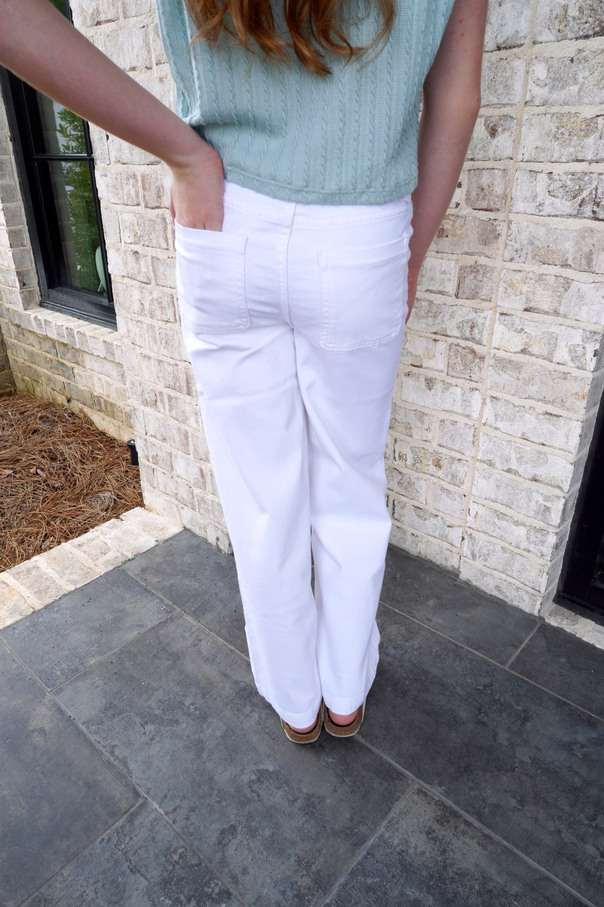 Lilly Wide Leg Jeans - White